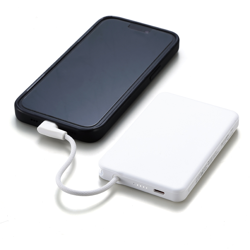 新世代 固体電池モバイルバッテリー5000(ホワイト)（261561）画像-2