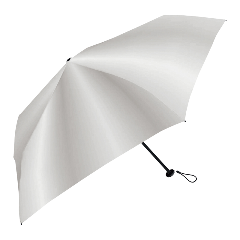 UVレイズ晴雨兼用軽量折りたたみ傘(シルバー)