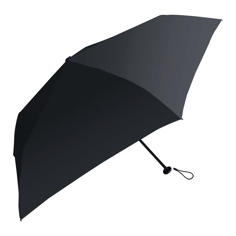 UVレイズ晴雨兼用軽量折りたたみ傘(ブラック)