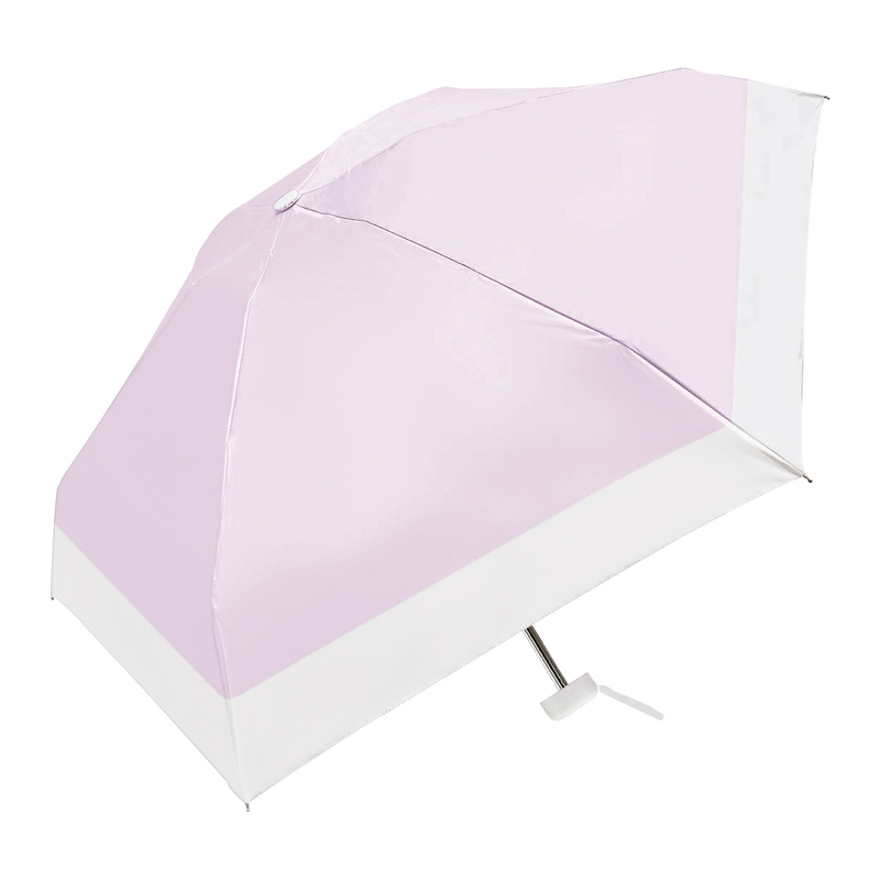 UVコンパクトバイカラー晴雨兼用折りたたみ傘(ラベンダー)