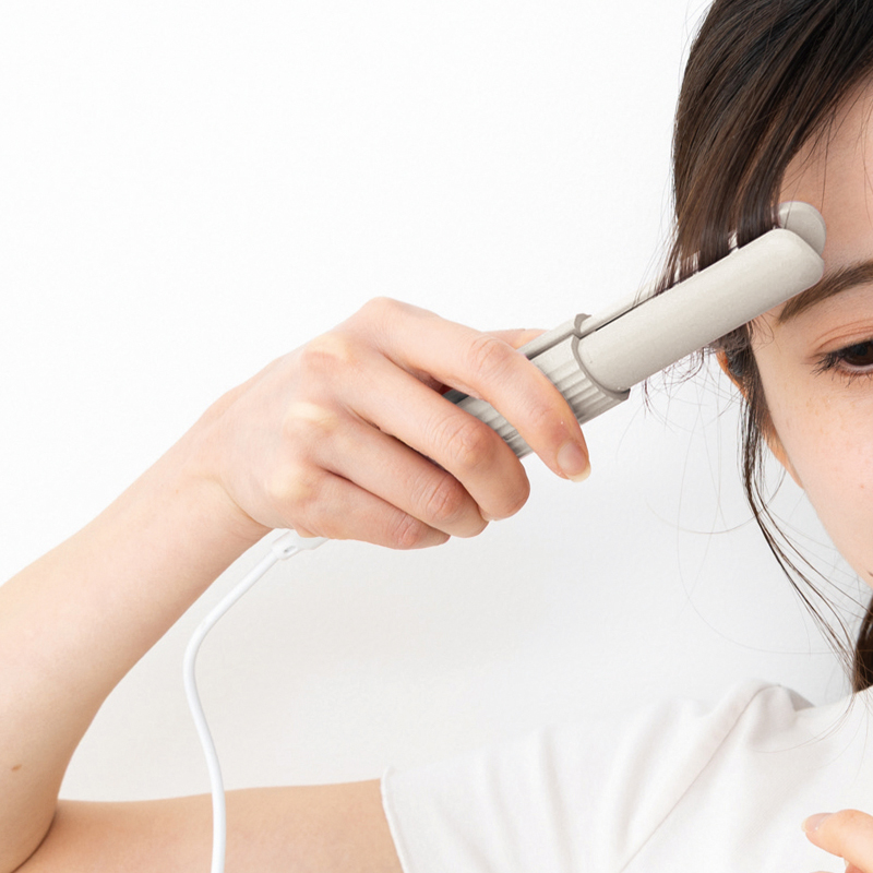 USB給電式コンパクトヘアアイロン(ベージュ)(267452)画像-5
