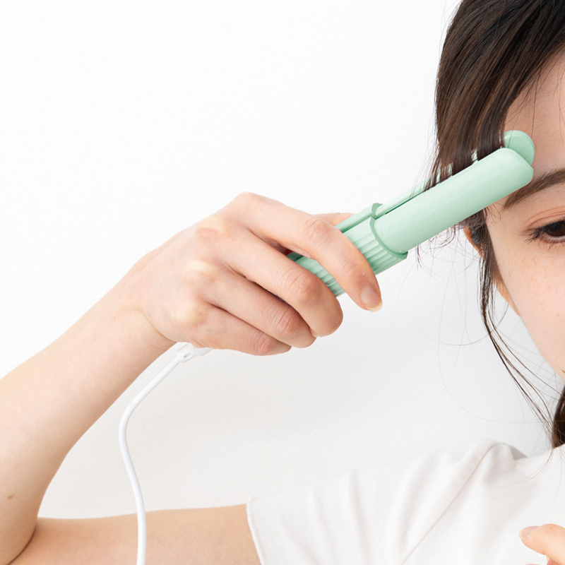 USB給電式コンパクトヘアアイロン(グリーン)(267453)画像-5