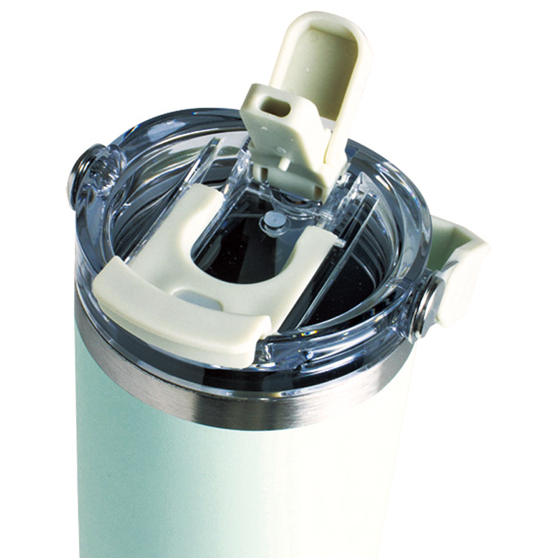 アンサンブル・ハンドル付き真空二重2WAYタンブラー(ストロー付き)600ml(グリーン)(267472)画像-5
