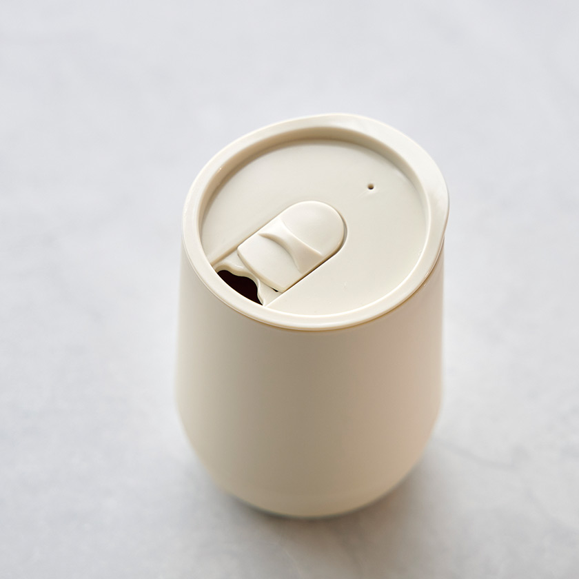 蓋付きラウンドタンブラー(ベージュ)(B3831-1)画像-3