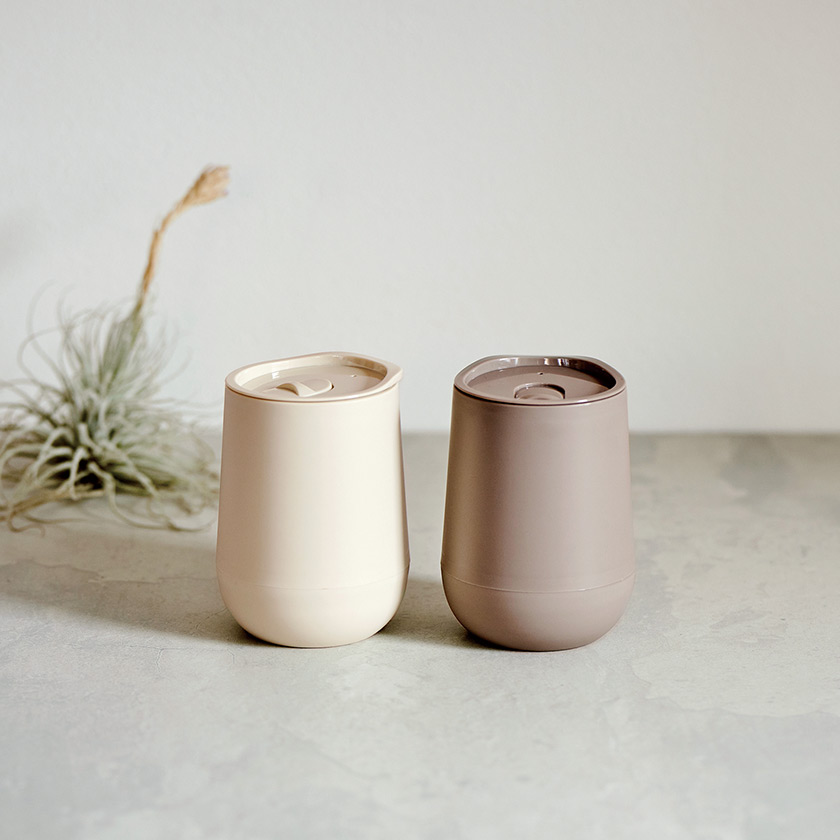 蓋付きラウンドタンブラー(グレー)(B3831-2)画像-2