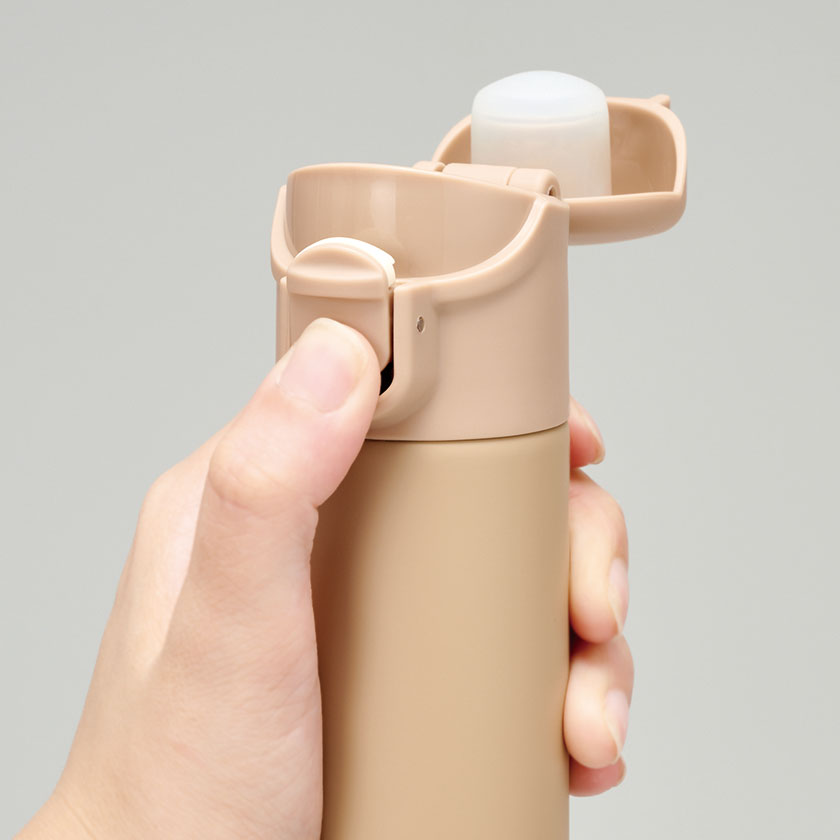 片手で飲めるワンタッチミニボトル140ml(グリーン)（B3833-1）画像-3