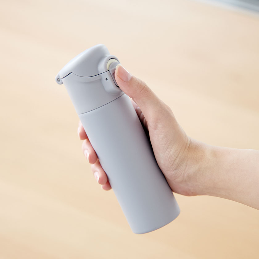 片手で飲めるワンタッチミニボトル140ml(ブルー)(B3833-2)画像-4