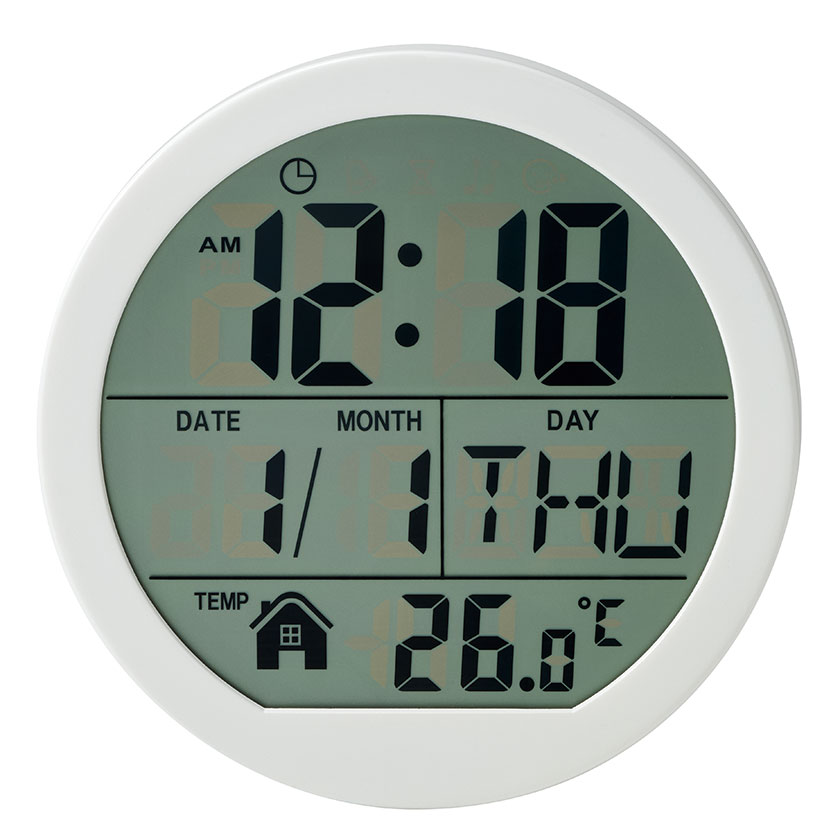 表示が見やすい丸時計