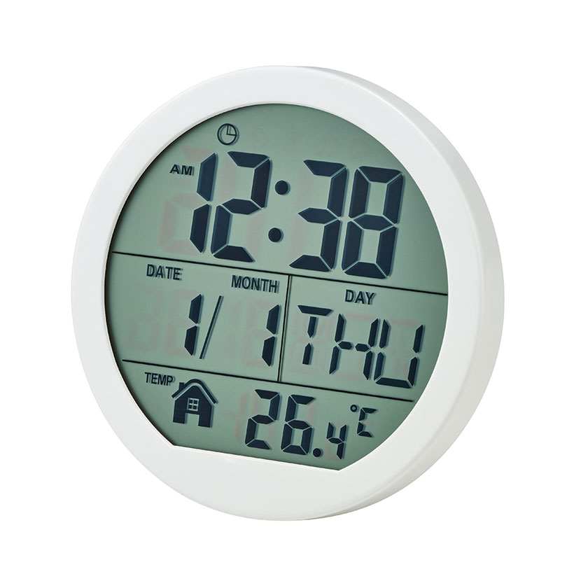 表示が見やすい丸時計（D3818）画像-2