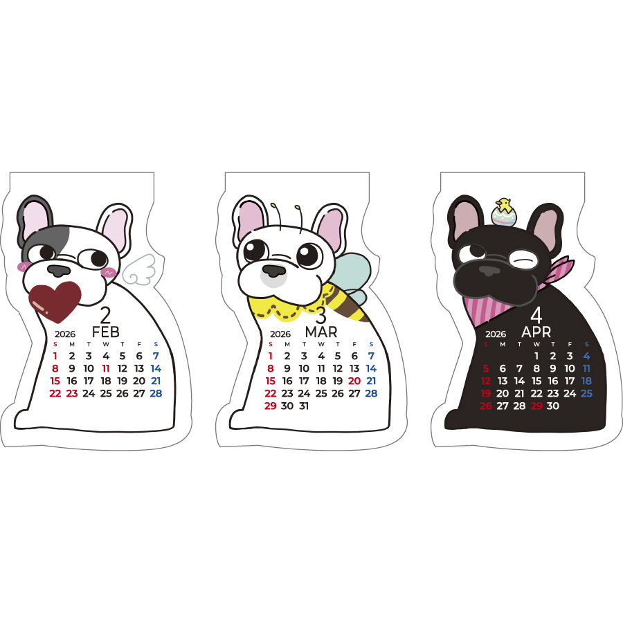 ペチャ犬カレンダー（KY-306）画像-2