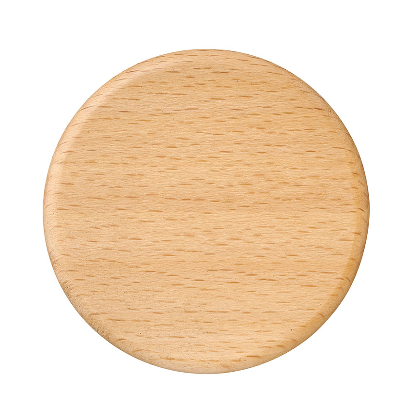 ウッド丸型マグネット(ベージュ)