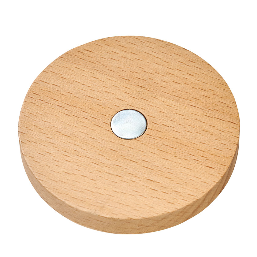 ウッド丸型マグネット(ベージュ)(M3885-2)画像-2
