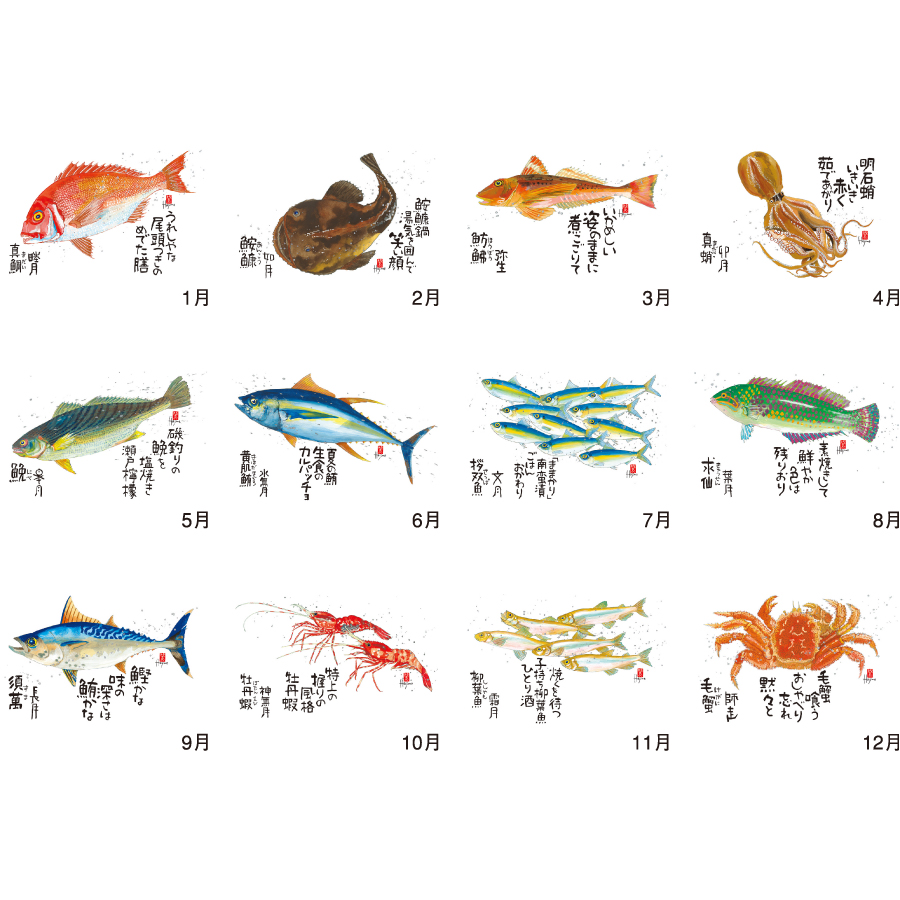 【超早割】魚彩時記-岡本肇作品集-(NK-107)画像-3
