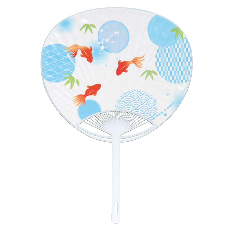 名入れうちわレギュラータイプ《P01 金魚》