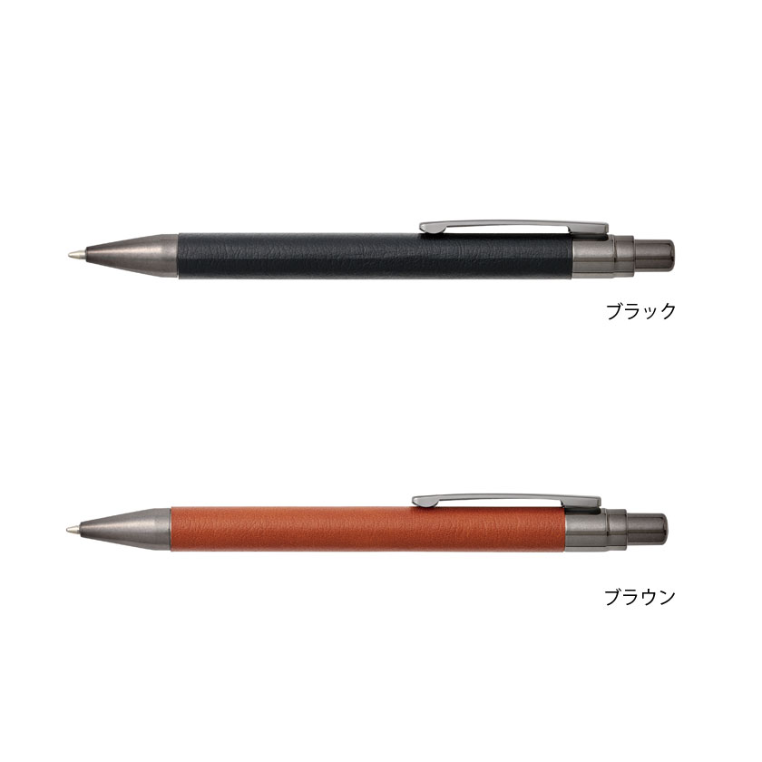 レザー調ボールペン(ブラック)(P3845-1)画像-5