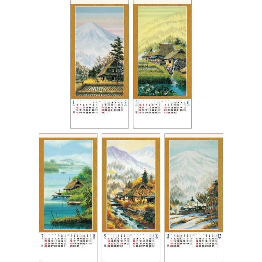 【超早割】布絵山水春秋 永阪政次作品集(SG-304)画像-3