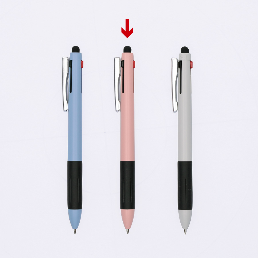 タッチペン付3色BP アイボリーピンク