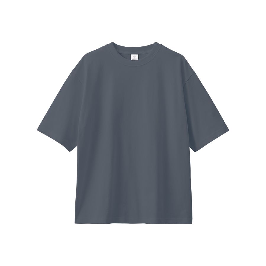 カスタムデザインオーガニックコットンTシャツ7.4オンス オーバーサイズ（S）　スモークネイビー（TA1-0002-006-10）画像-1