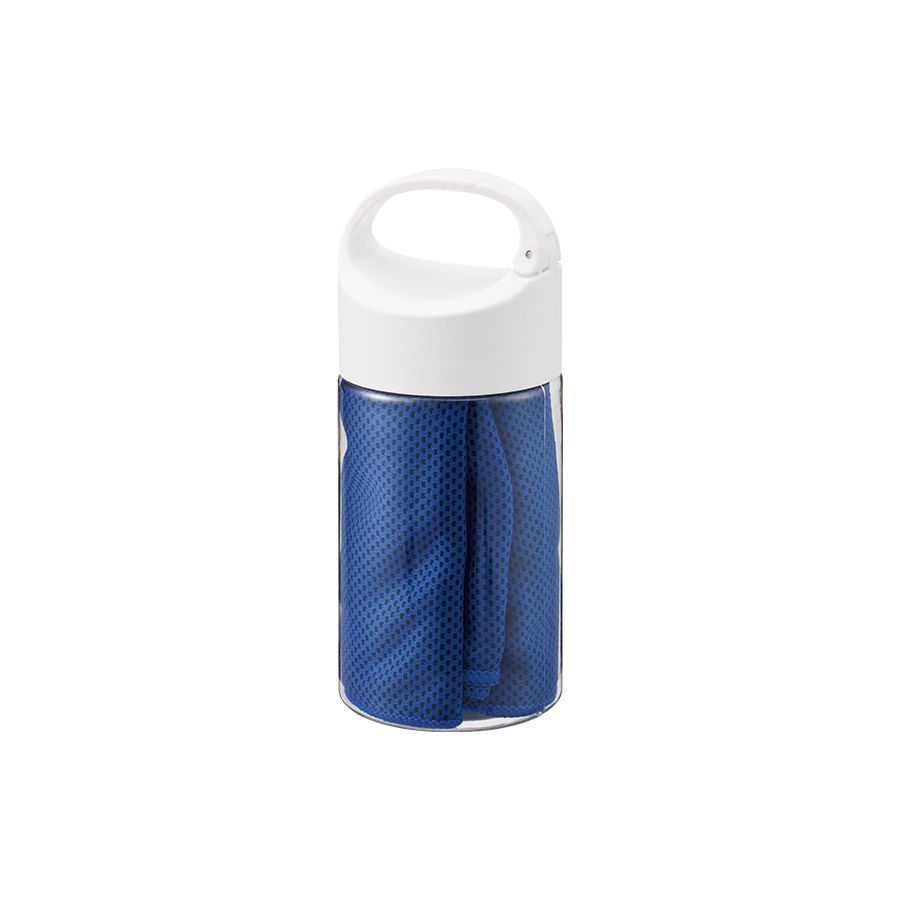涼感マフラータオル　抗菌タイプ(ボトルケース付)　ブルー（TC-0002-006）画像-1