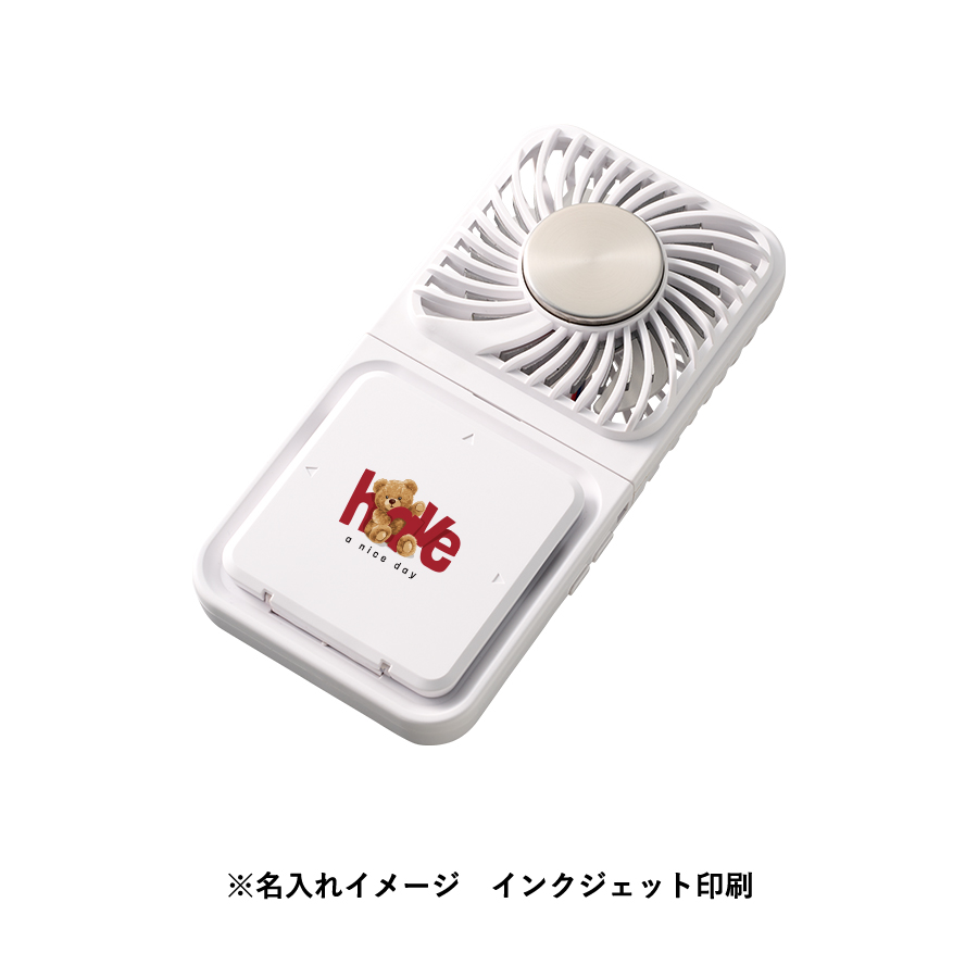 スマホスタンド付冷却プレートUSBファン ホワイト(TC-0026-044)画像-4