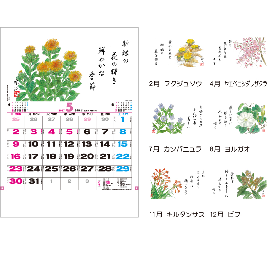【超早割】花ごよみ(TD-851)画像-3
