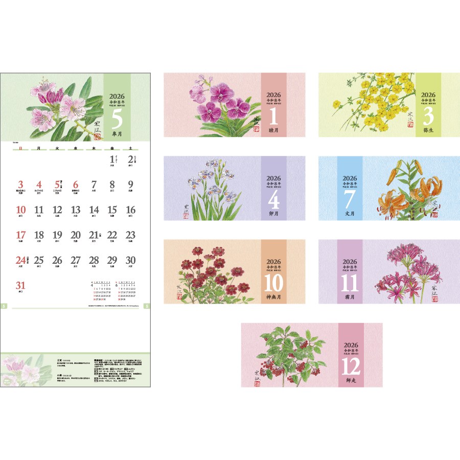 季節の花ごよみ（TD-969）画像-3