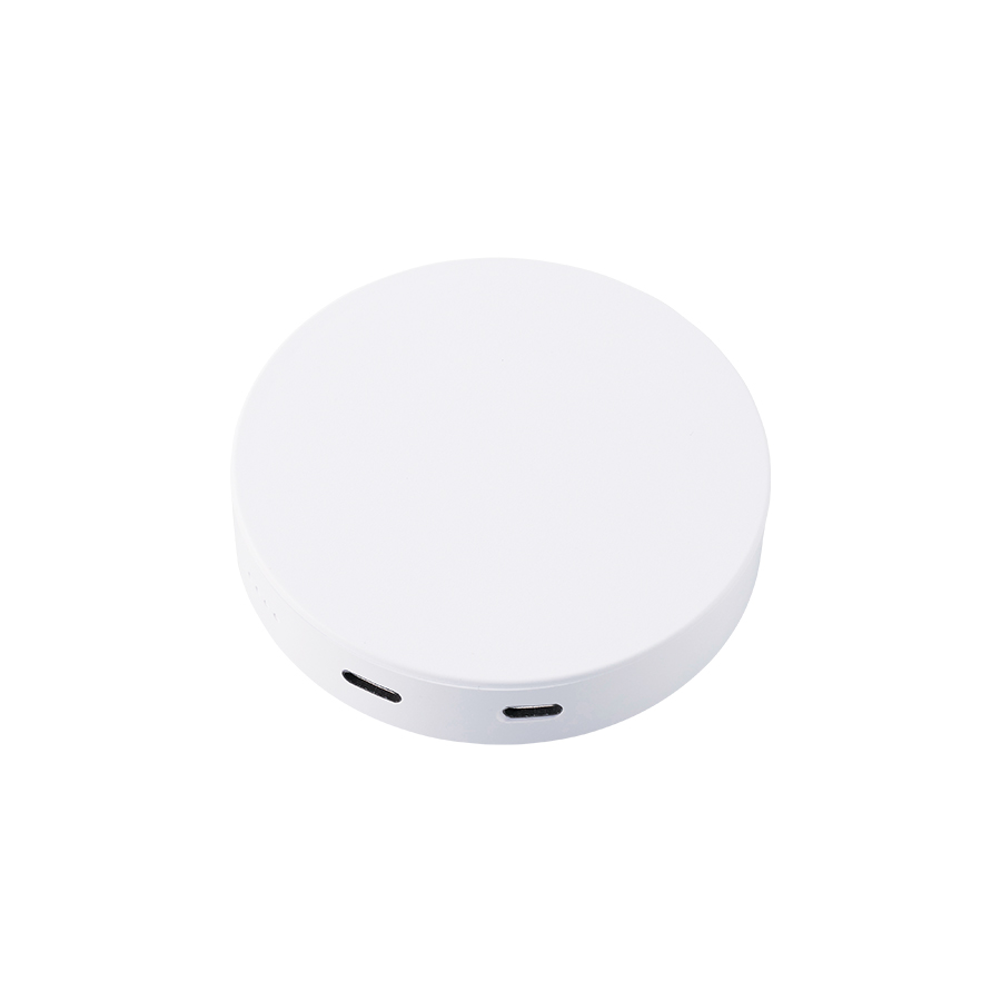 スマートモバイルチャージャー2500　ラウンド　ホワイト（TE-0025-044）画像-2
