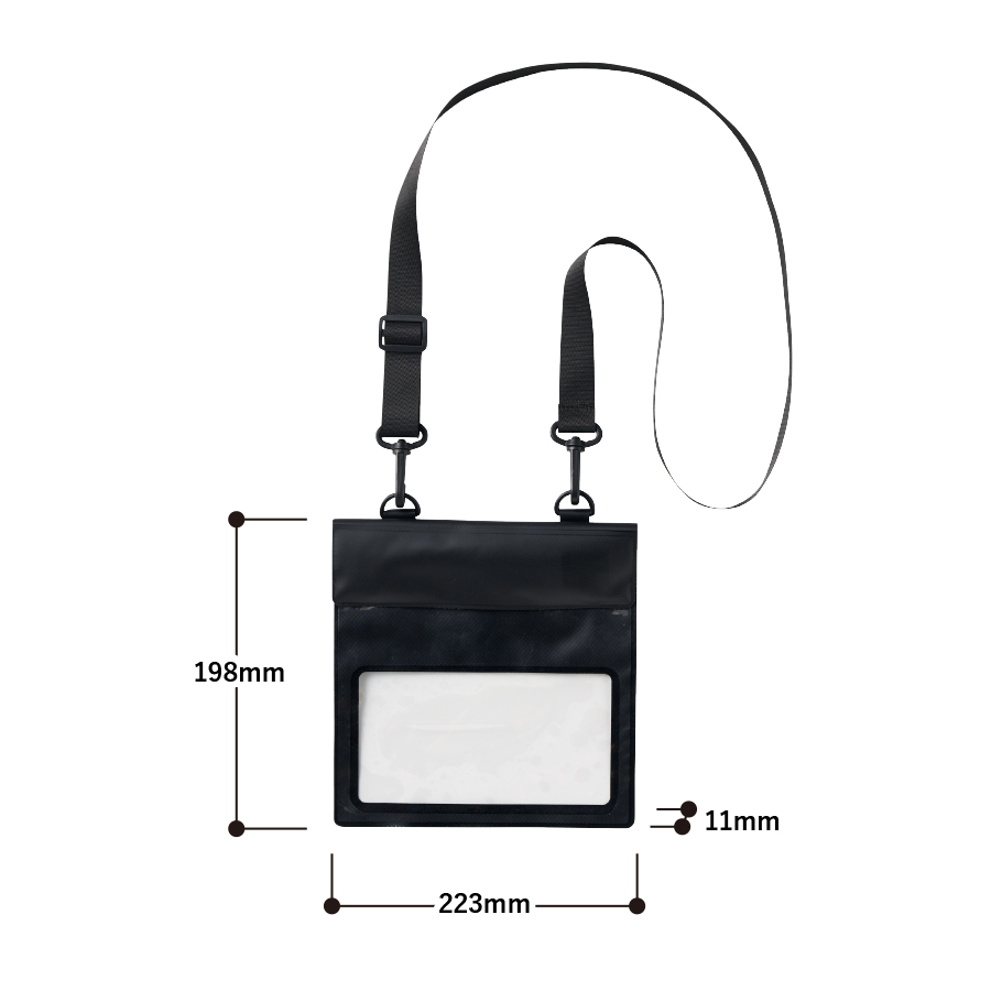モバイルウォータープルーフサコッシュ ホワイト(TE-0041-044)画像-2