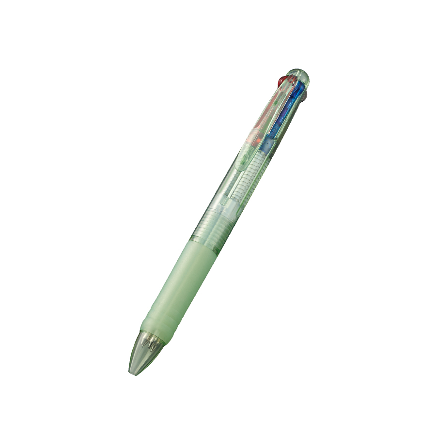 3色プラスワンボールペン(再生ABS)　グリーン（TF-0120-012）画像-1