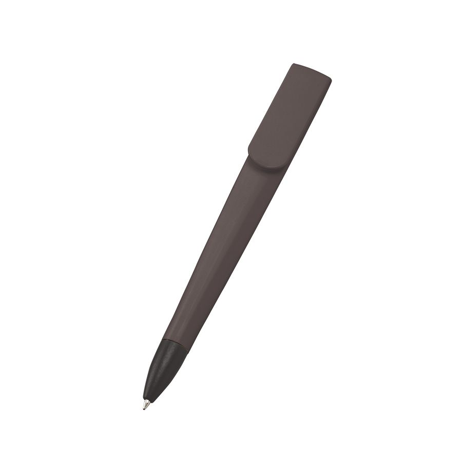 ラペルボールペン(再生ABS)　チャコールブラック