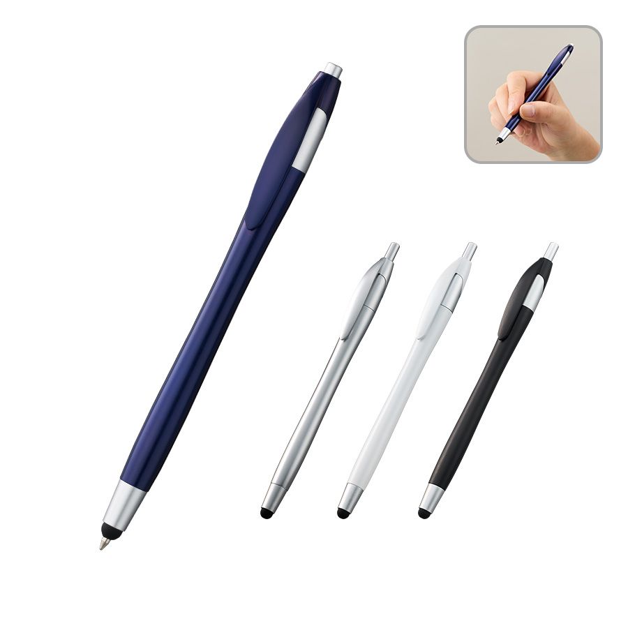 デュアルライトタッチペン(再生ABS)　ホワイト（TF-0122-044）画像-2