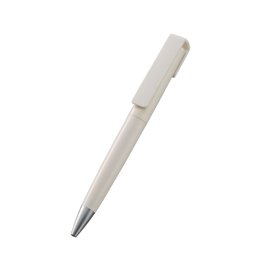OBPスクリューボールペン(再生PET)　ホワイト