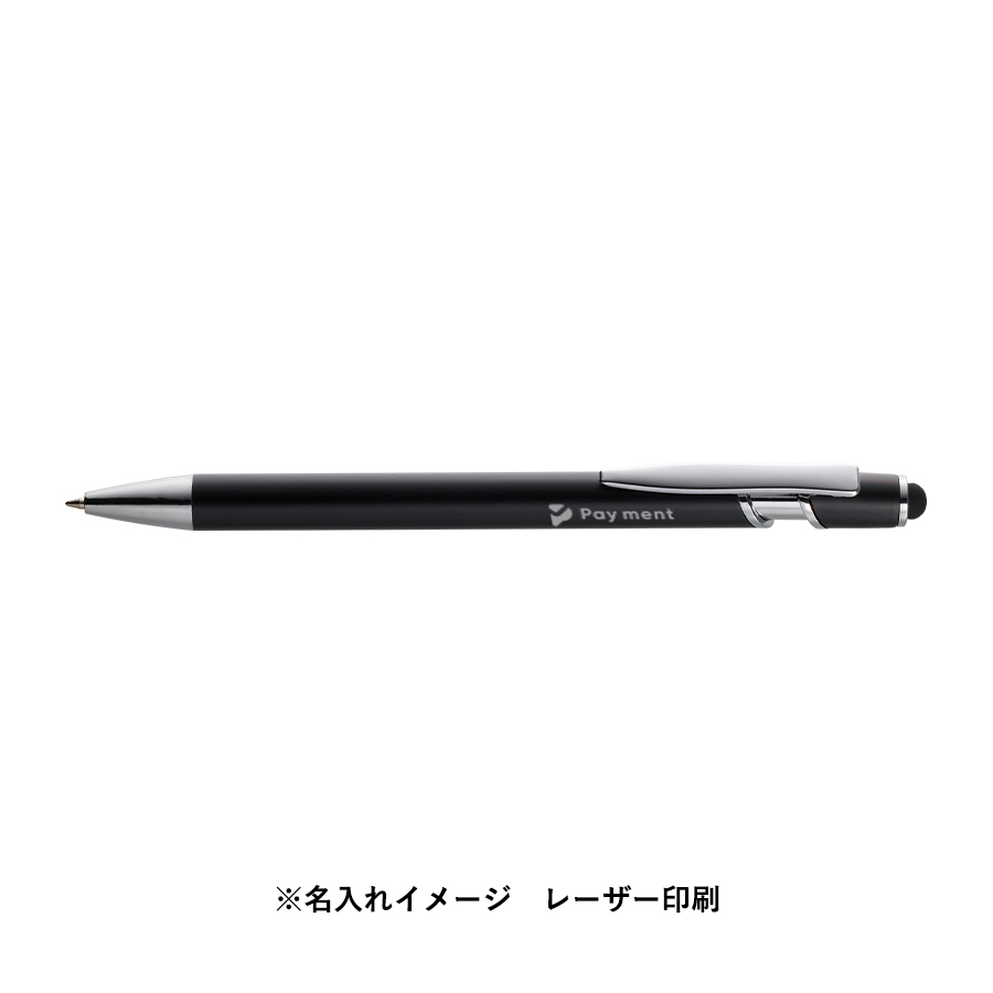 タッチペン付メタルシックボールペン(再生アルミ)　ブラック×ピンクゴールド（TF-0161-061）画像-9