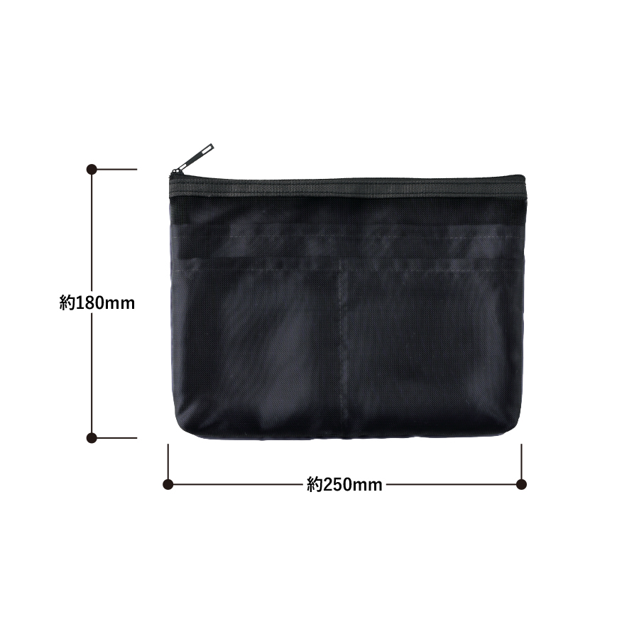 らくらく仕分けポーチ(M)グレー（TF-0173-011）画像-3