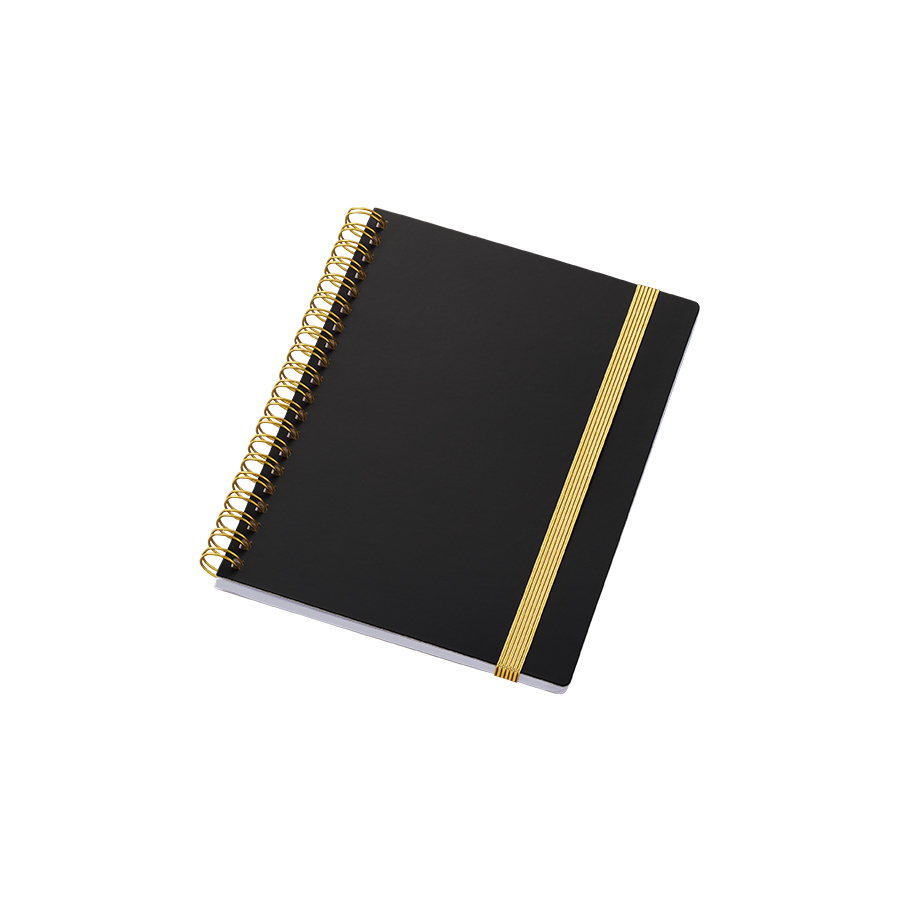 ゴールドリングハンディノート ブラック