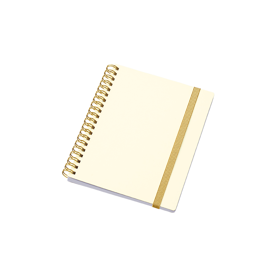 ゴールドリングハンディノート オフホワイト