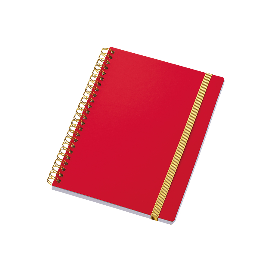 ゴールドリングA5ノート レッド