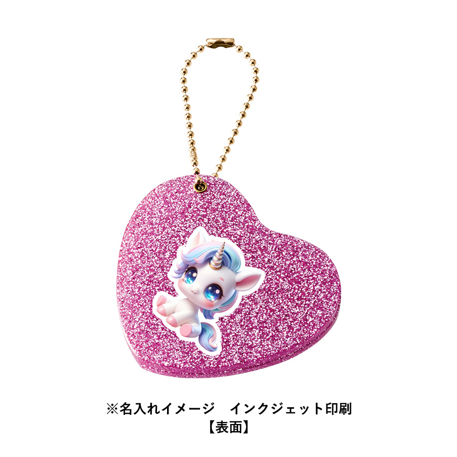 グリッタースライドミラー ハート ピンク(TM-0085-030)画像-8