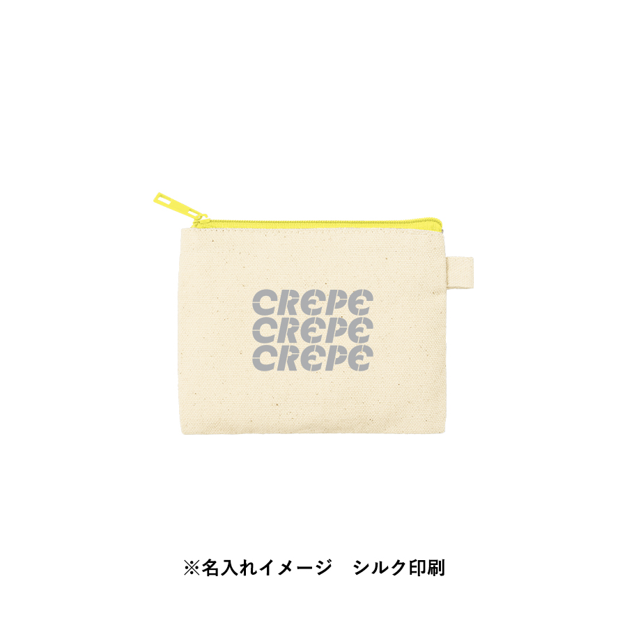 カラーファスナーキャンバスフラットポーチ(SS) レッド(TP-0052-002)画像-7