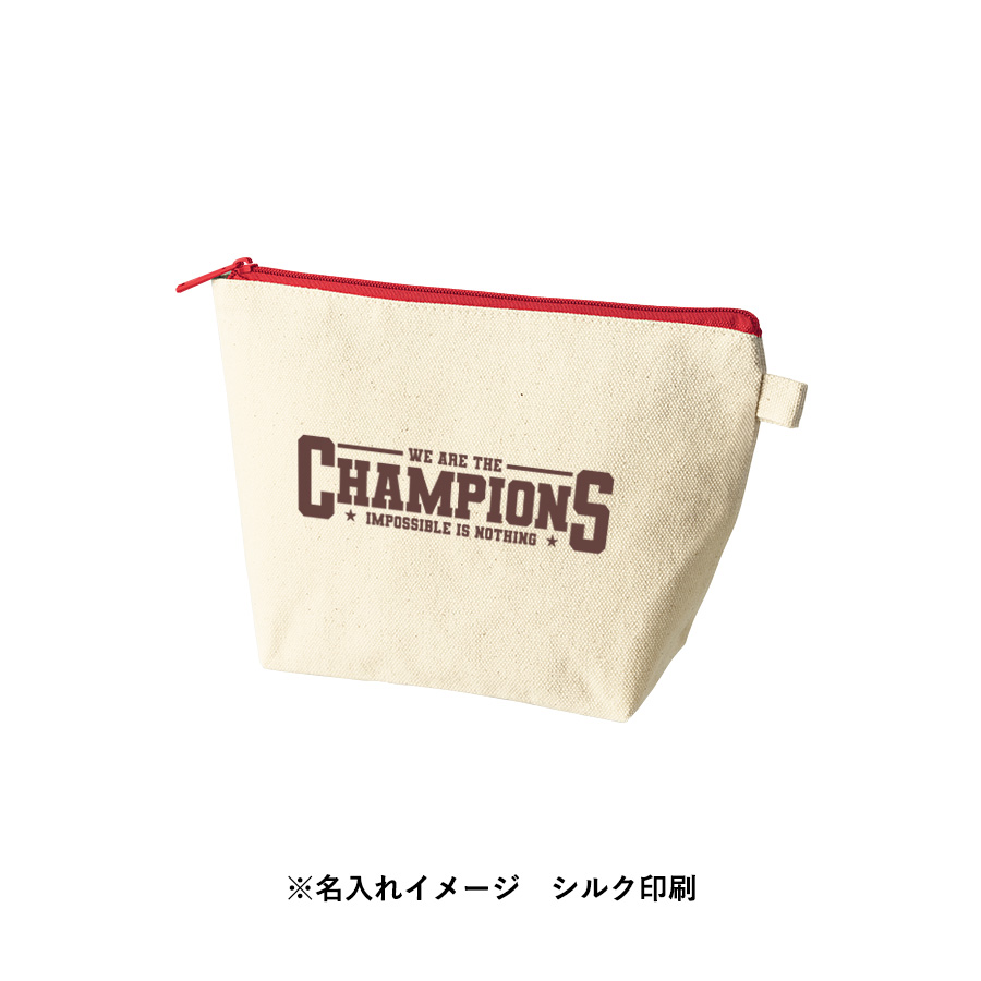 カラーファスナーキャンバスデイリーポーチ チャコールブラック(TP-0055-009)画像-8