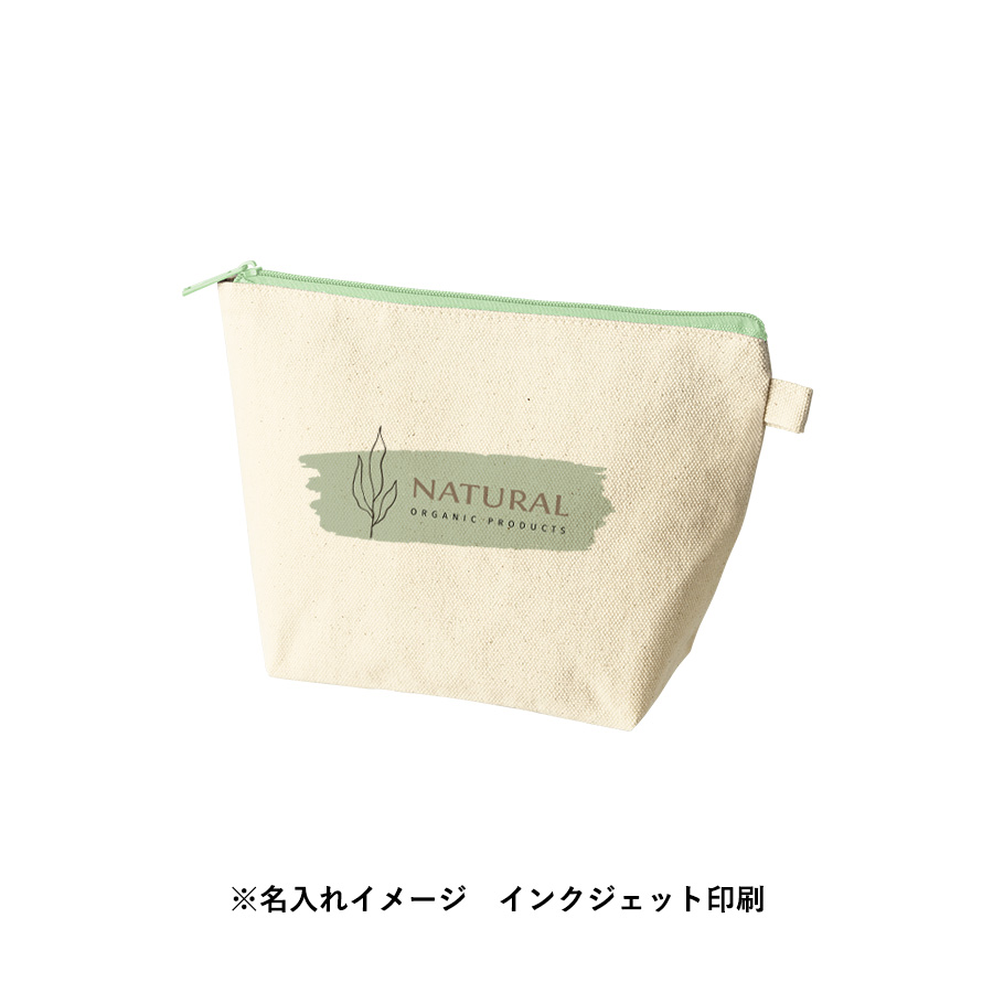 カラーファスナーキャンバスデイリーポーチ チャコールブラック(TP-0055-009)画像-10