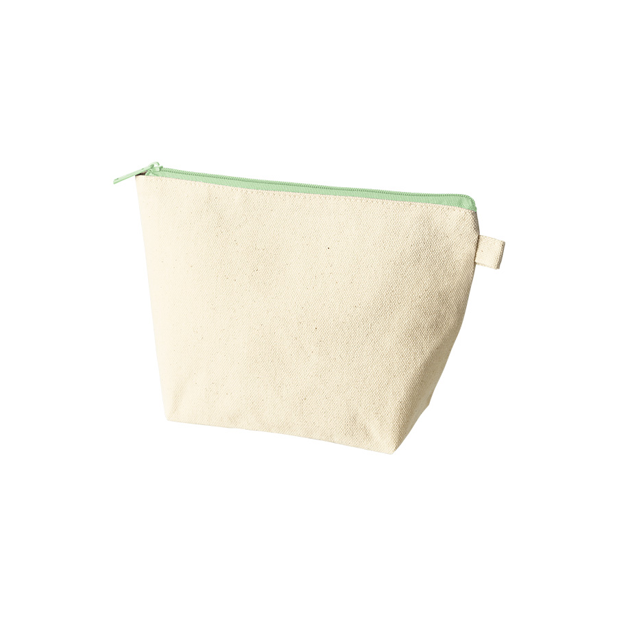 カラーファスナーキャンバスデイリーポーチ オリーブ