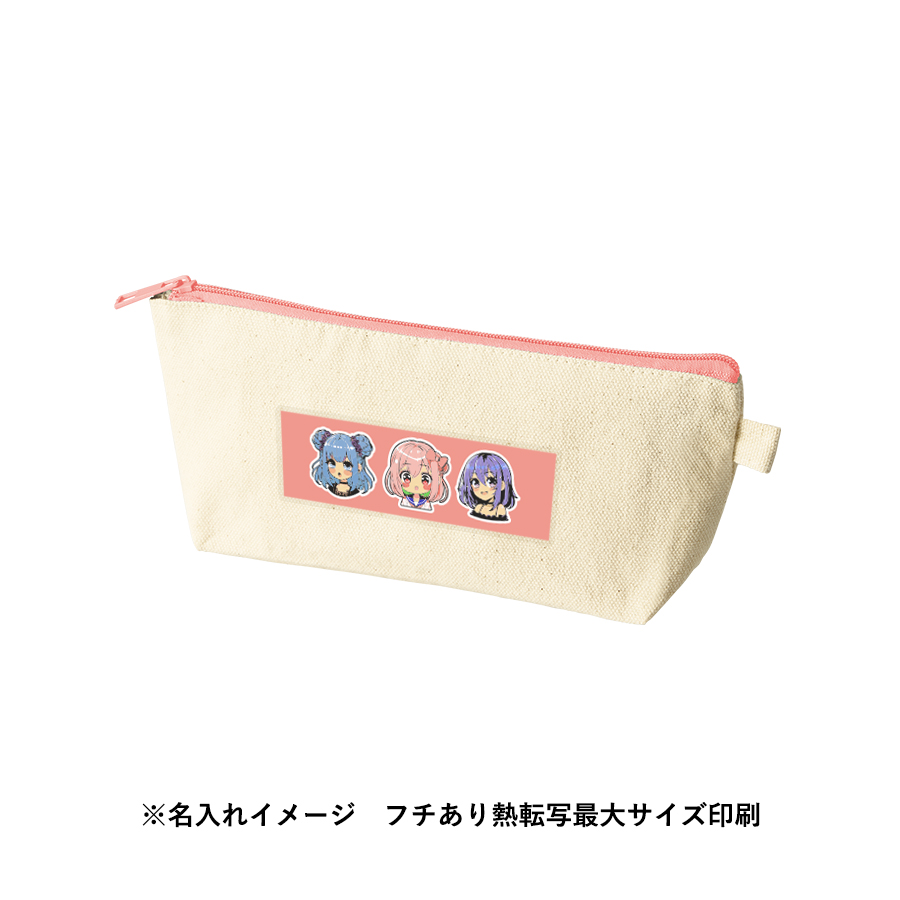 カラーファスナーキャンバスロングポーチ オレンジ(TP-0056-003)画像-9