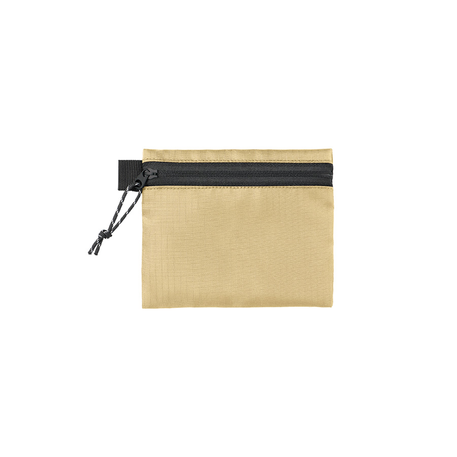 リップストップフラットポーチ(SS) ベージュ