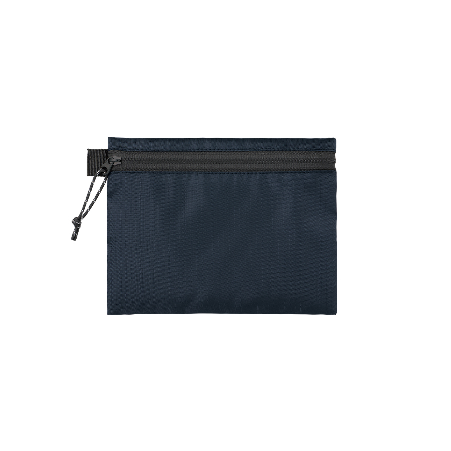 リップストップフラットポーチ(S) ネイビー