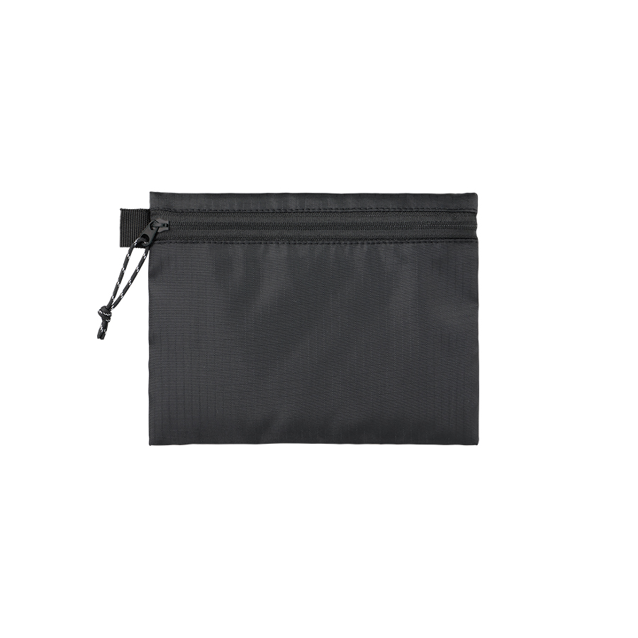 リップストップフラットポーチ(S) ブラック