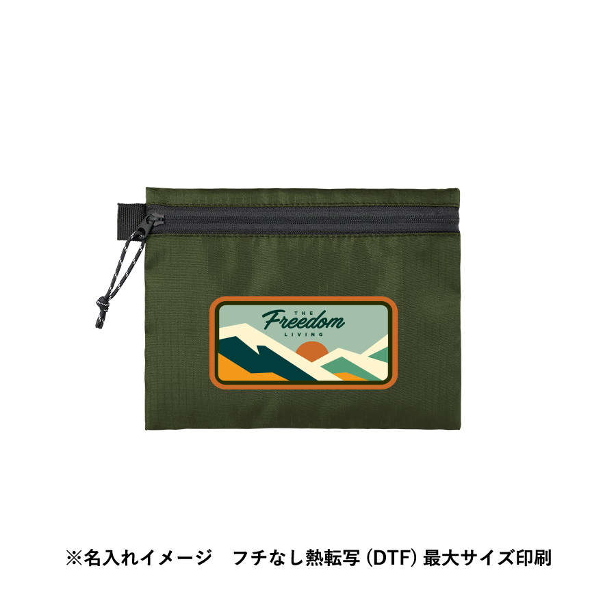 リップストップフラットポーチ(S)　ホワイト（TP-0059-044）画像-8