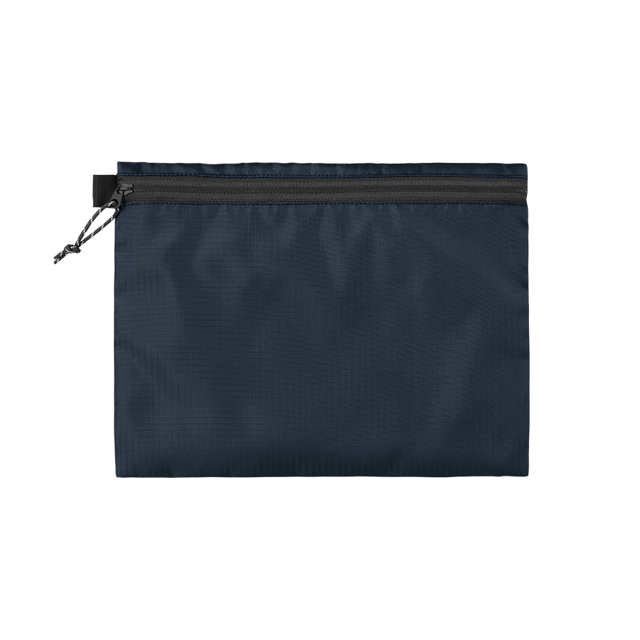 リップストップフラットポーチ(M) ネイビー