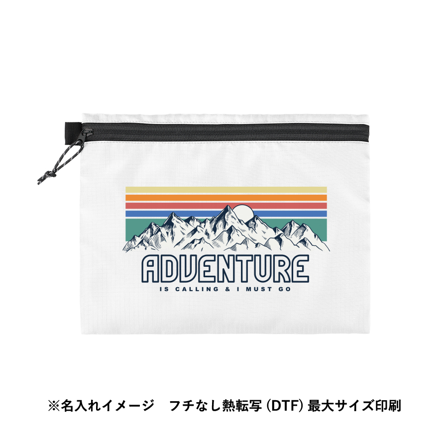 リップストップフラットポーチ(M) ネイビー（TP-0060-006）画像-8