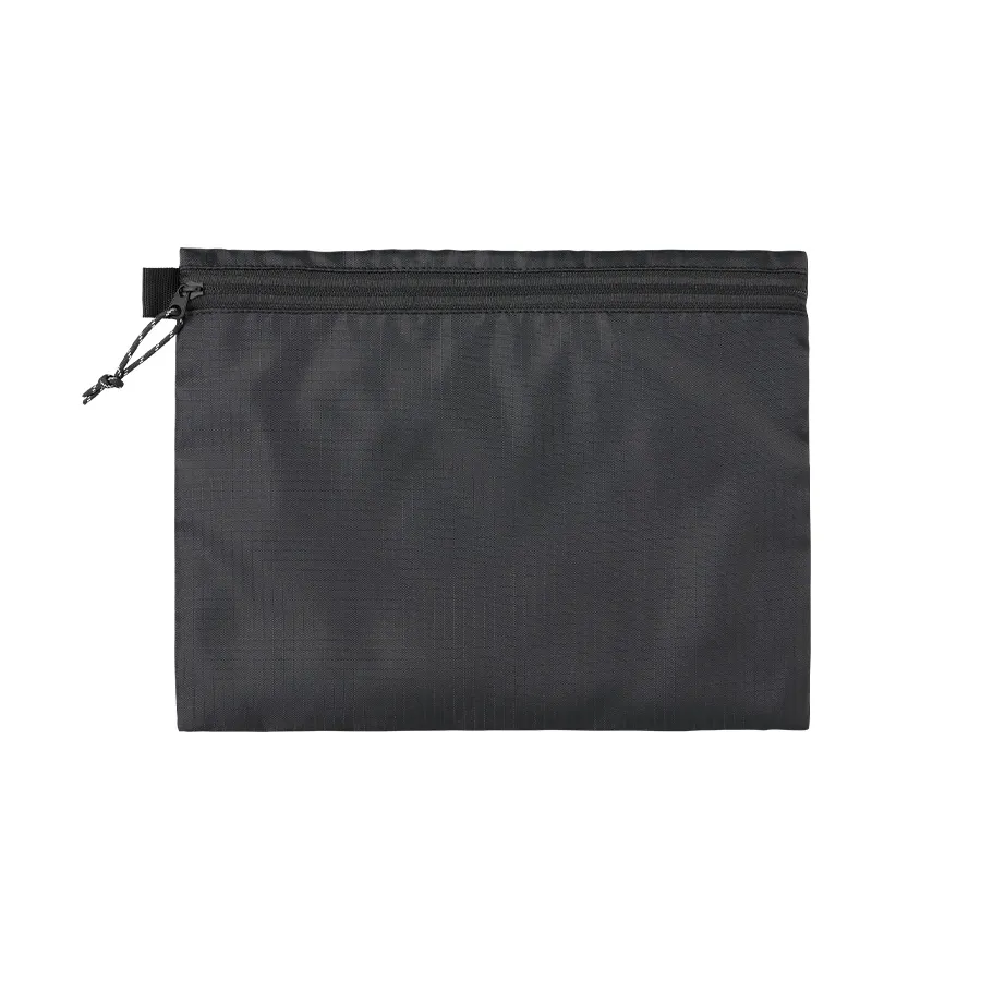 リップストップフラットポーチ(M) ブラック